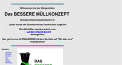 Desktop Screenshot of muellkonzept.de