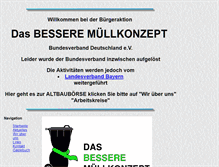 Tablet Screenshot of muellkonzept.de